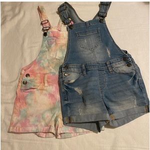 Girls overall shorts